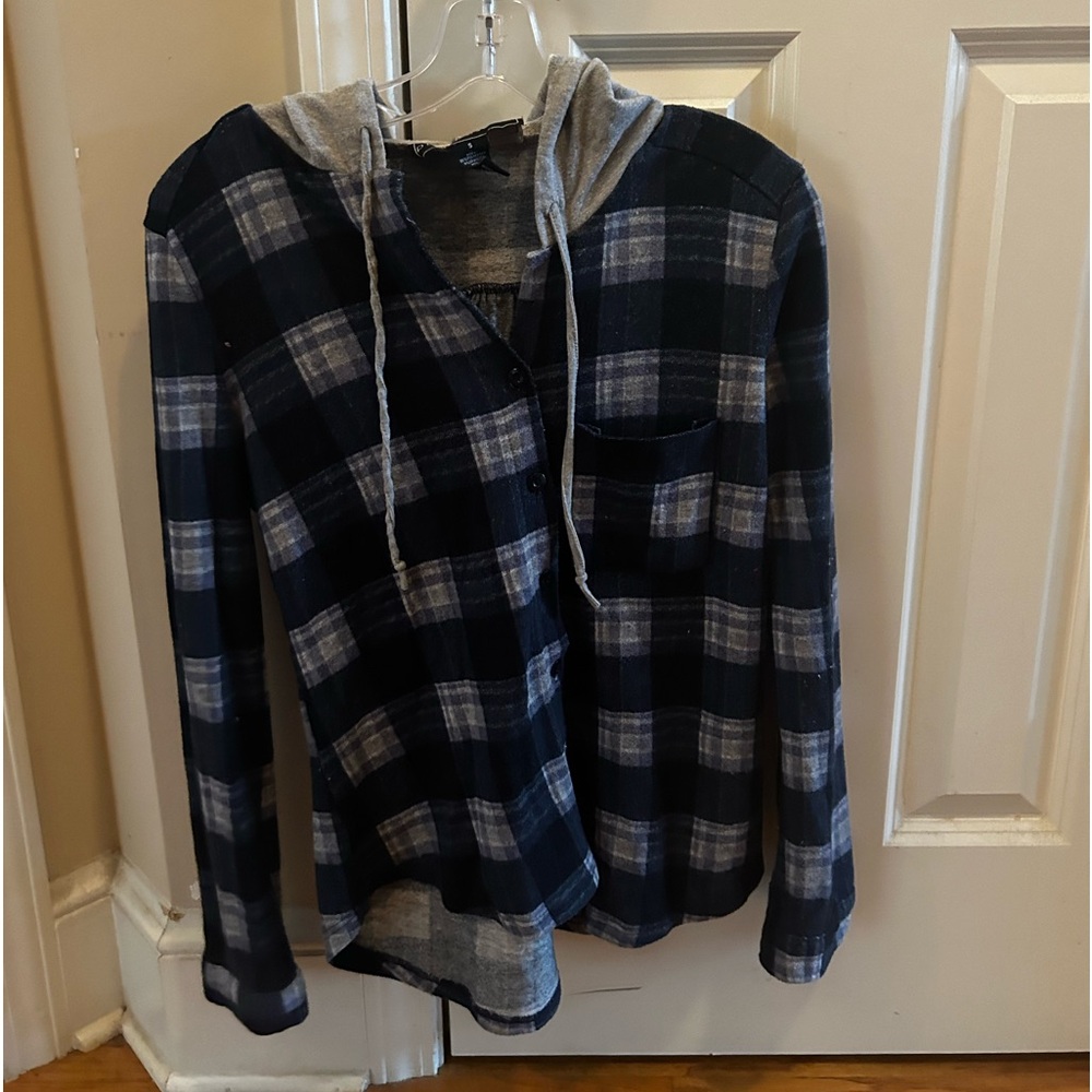 Button up jacket hoodie